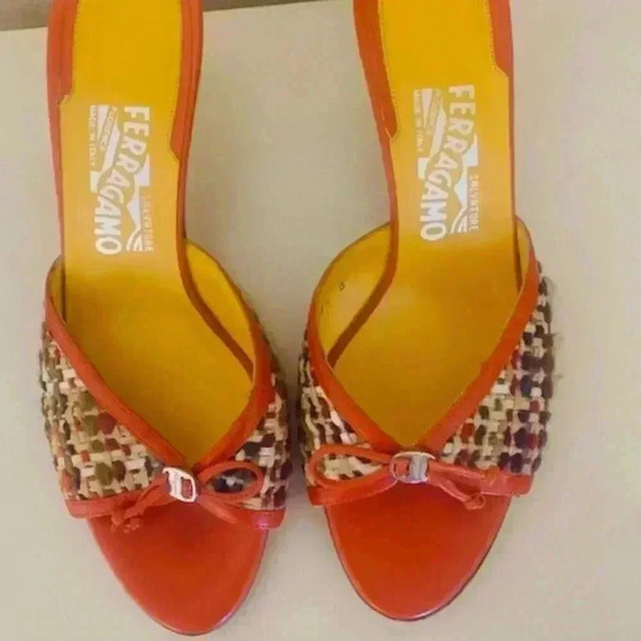 Salvatore Ferragamo Shoes - salvatore ferragamo women  kitten heel slide sandals